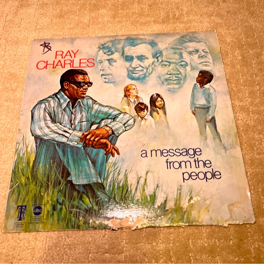 Ray Charles vintage vinyl record from 1972